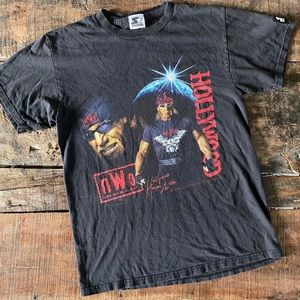 Vintage 90s 1999 Starter n.w.o. Hollywood Hulk Hogan rap tee T-shirt.SUPER RARE.